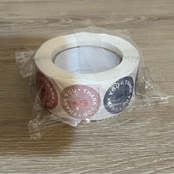 ๐ Thank You Rose Round 1โ Stickers - Picture 2 of 2